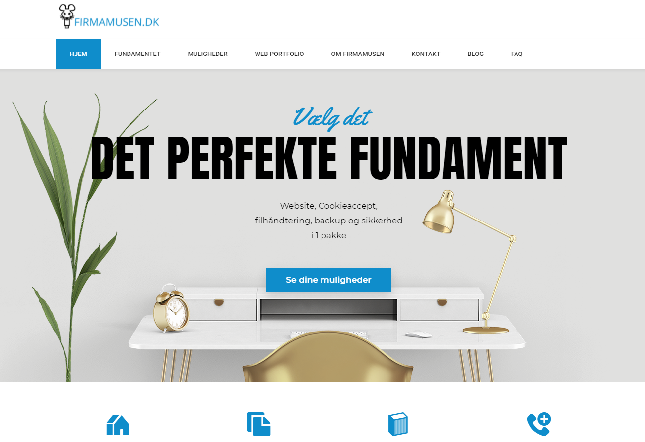 Screenshot af Firmamusen.dk