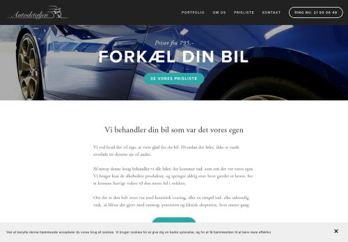 Forsiden af Autodetaljen