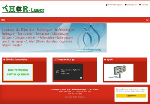 Forsiden af Thorlaser A/S