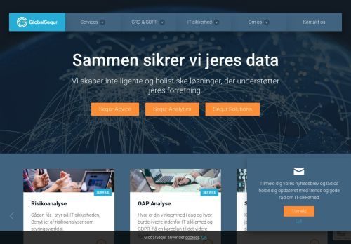Forsiden af GlobalSequr A/S