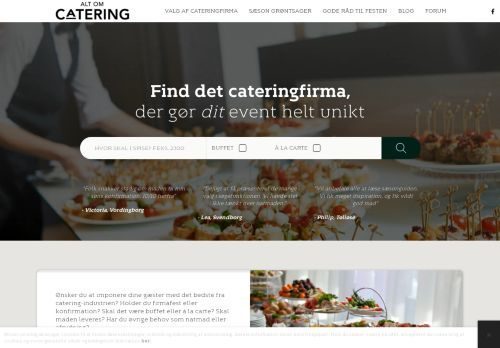 Forsiden af altom-catering