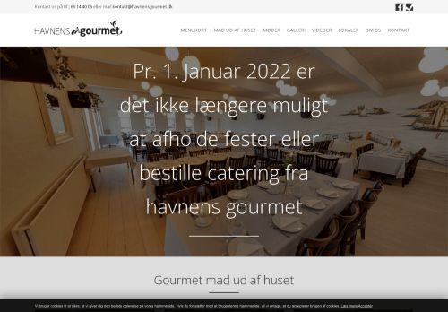 Screenshot af Bryllupsmenu Odense