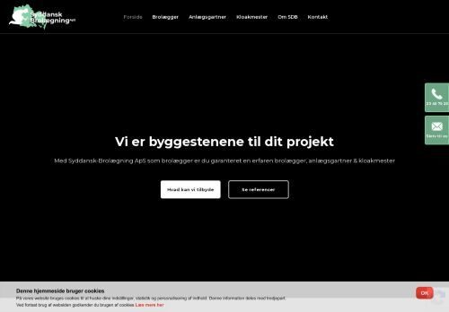 Screenshot af Brolægning på Fyn og i Trekantsområdet