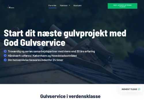 Forsiden af God Gulvservice