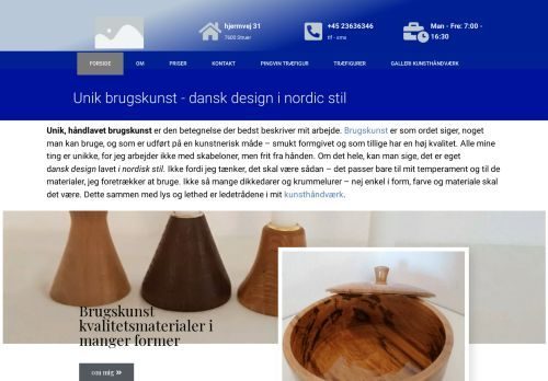 Screenshot af Brugskunst i nordic stil - jorge design