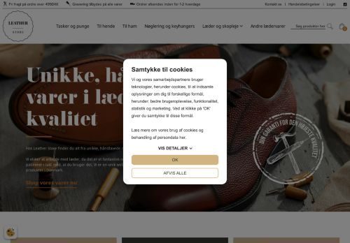 Forsiden af Leatherstore