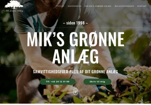 Screenshot af Mik's Grønne Anlæg