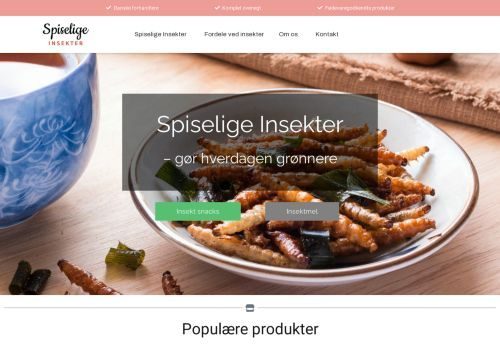 Forsiden af Spiselige Insekter