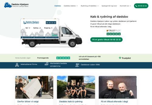 Screenshot af Dødsbo Hjælpen