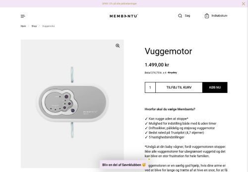 Forsiden af Membantu vuggemotor