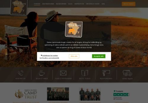 Screenshot af Africa Tours