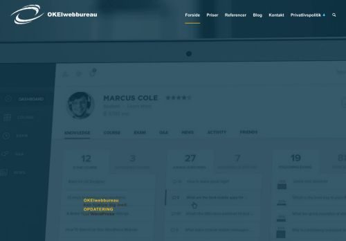 Screenshot af OKEIwebbureau