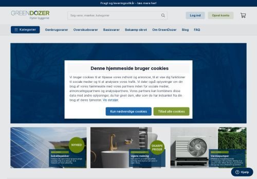 Forsiden af ProffOutlet