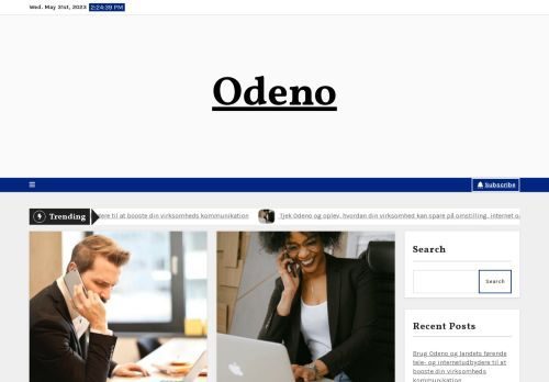 Forsiden af Odeno