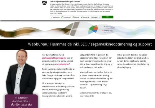 Forsiden af Webbureau & SEO Bureau i Odense