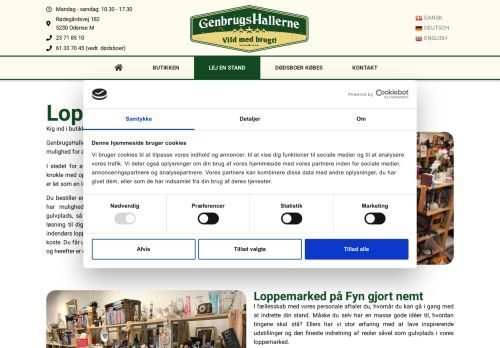 Forsiden af Loppemarked Fyn