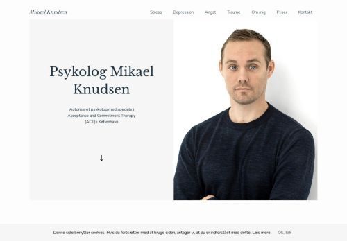 Forsiden af Mikael Knudsen - ACT psykolog