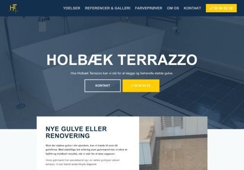 Screenshot af Holbæk Terrazzo