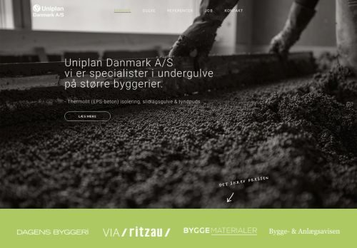 Screenshot af Uniplan Danmark A/S