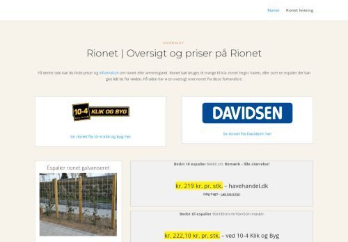 Screenshot af Rionet