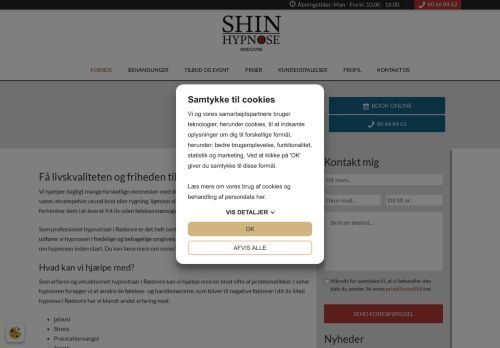 Forsiden af Shin Hypnose Rødovre
