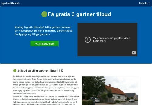 Forsiden af Få 3 gratis gartnertilbud