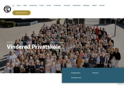 Screenshot af Vinderød Privatskole