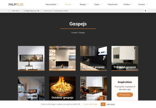 Screenshot af Philip Pejse - Specialister i Gaspejse