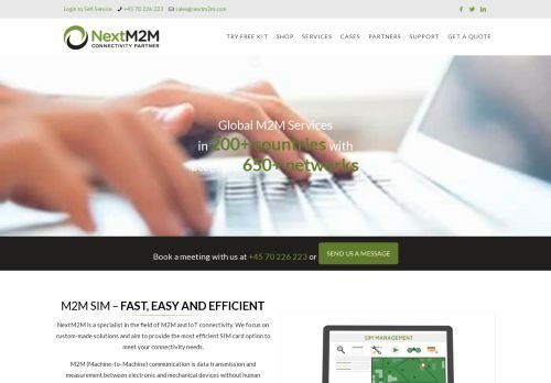 Screenshot af Nextm2m