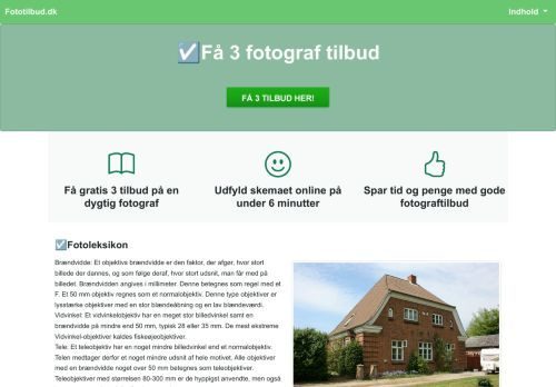 Forsiden af Få 3 fotograftilbud - gratis og uforpligtende