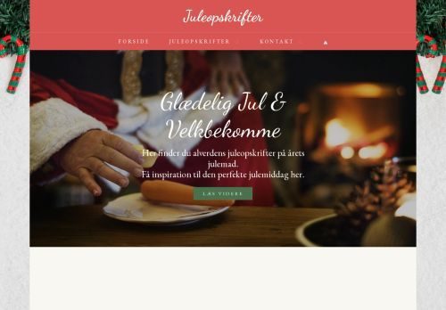 Forsiden af Juleopskrift
