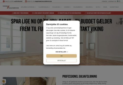 Screenshot af Gulvservice København