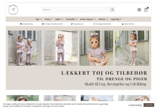 Screenshot af Kompromisløst børnetøj fra Little Wonders