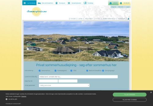 Screenshot af Privat sommerhusudlejning