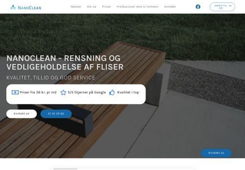Screenshot af NanoClean - Fliserens, facaderens og tagrens