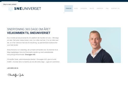 Screenshot af Sneuniverset