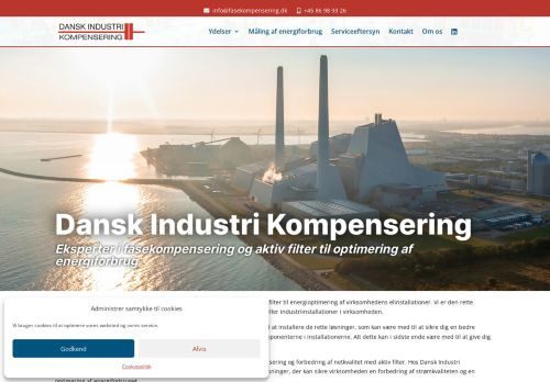 Screenshot af Dansk Industri Kompensering ApS