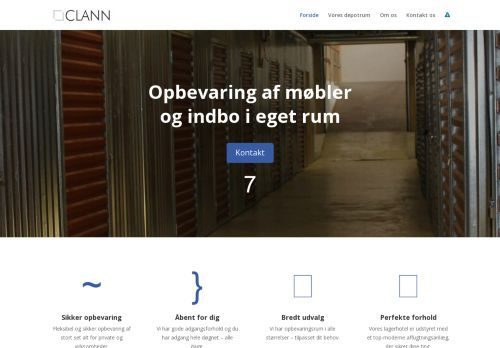 Screenshot af CLANN - Opbevaring af møbler i Herning