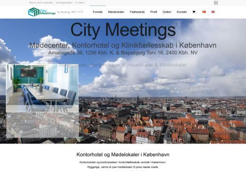 Forsiden af CityMeetings - Hyggelige mødelokaler i København