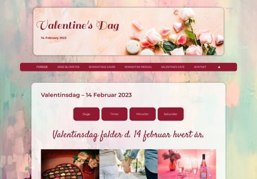 Forsiden af Valentinsdag
