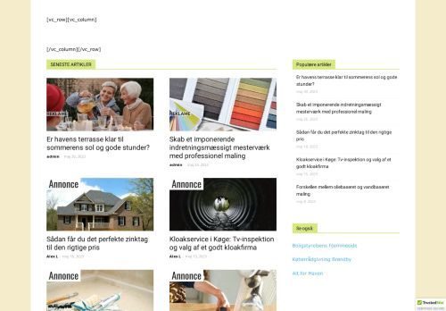 Screenshot af husetnet