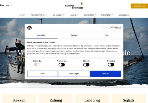 Screenshot af Vestfyns Efterskole