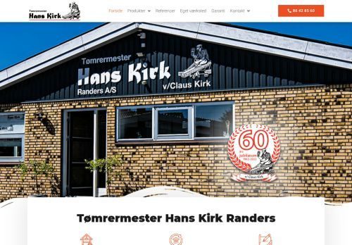 Forsiden af Tømrermester Hans Kirk