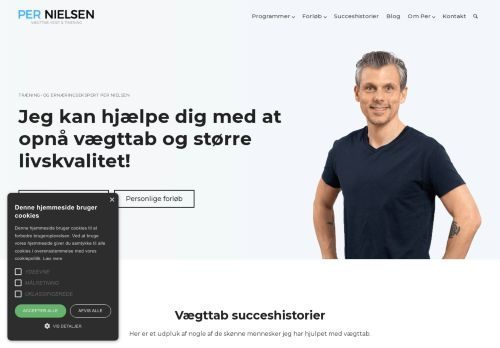 Forsiden af Personlig træner og ernæringsvejleder Per Nielsen