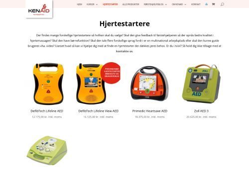 Screenshot af Kenaid - Hjertestartere og førstehjælpskursus