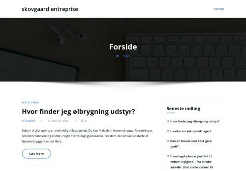 Screenshot af Skovgaard Entreprise