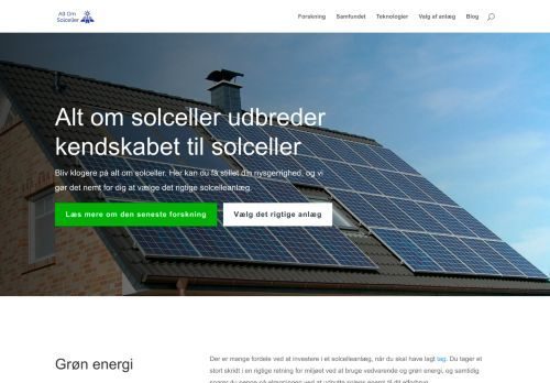 Forsiden af Alt om Solceller