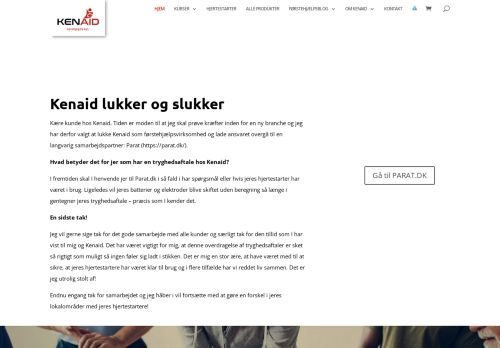 Forsiden af Kenaid - Førstehjælp for livet