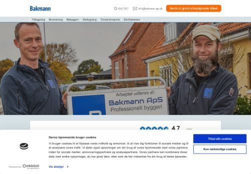 Forsiden af Bakmann ApS