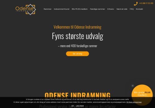 Forsiden af Odense Indramning